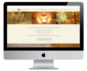 Voorbeeld site Praktijk Marloes van Korven op een Imac voor portfolio