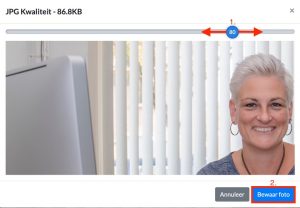 Afbeelding bewaren met juiste bestandsgrootte met fotoverkleinen