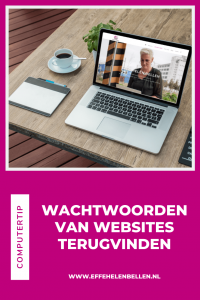 Computertips - Wachtwoorden van websites terugvinden
