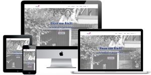 Weergave website van Kiezen voor Kracht op iMac, Macbook, iPad en Iphone Portfolio HelenHelpt