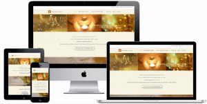 Weergave website van Praktijk Marloes van Korven op iMac, Macbook, iPad en Iphone Portfolio HelenHelpt