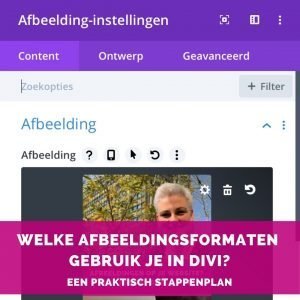 Welke afbeeldingsformaten gebruik je in Divi - een praktisch stappenplan