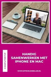 Computertip Handig samenwerken met Iphone en Mac