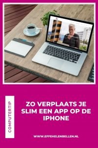 Computertips - Zo verplaats je slim een app op de iPhone