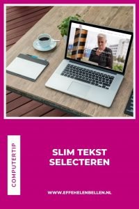 Computertip - Slim tekst selecteren